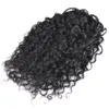 Lange Krullende Trekkoord Paardenstaart Haarverlenging Clip in Menselijk Haar Paardenstaart Drawstring Remy Haarstuk Natuurlijke kleur Dyable 160G 24 inch