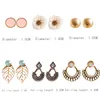 Nouvelle mode femmes bijoux en gros filles fête d'anniversaire perle boucles d'oreilles ensemble mashup 6 paires/ensemble boucles d'oreilles