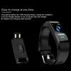 Nowy ID115 PLUS kolorowy ekran inteligentna bransoletka sportowy zegarek z krokomierzem Fitness Running Walking Tracker krokomierz z pomiarem tętna inteligentna opaska