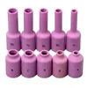 Freeshipping 67 Pieces TIG Gaslins Back Cover Collet Kombinationstorlek Kit Aluminiummunstycke Lämplig för TIG-svetsning ficklampa SR WP17 18 2