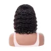 Perruques Water Wave Lace Front Bob Bob Wig courte perruque en dentelle complète avec les cheveux de cheveux Baby Piete sans monuil perruque avant en dentelle pour les femmes