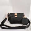 Mais novo Classic Impressão Flor Mulheres Handbags bolsas 3 em 1 mahjong pacote duplo lado largo e cadeia alça de ombro crossbody sacos