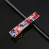 Hair Clip Barrettes Accessories Acrylic Hairpin Women Girls Acetate Leopard Print Rectangle Waterdrop Tin Foil Shiny Hairgrip