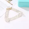 Hot Fashion Smycken Kvinnors Choker Halsband Gaze Sequins Krage Halsband Collarbone Chain Halsband S313