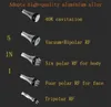 Kropps ansiktsformning ultraljuds kavitation vakuum sextupol quadrupole tripolar rf radiofrekvens hud dra åt bantningsmaskinen