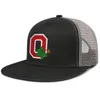 Ohio State Buckeyes mens and womens grid baseball cap cool design your own Hip Hopflat brimhats primary team logo Sport 388 footba6387178