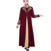 ファッションイスラム教徒プリントドレス女性Mybatua Abaya with Hijab Jilbabイスラム服マキシドレスブルカドリップシップ