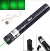 200 Meilen USB wiederaufladbarer grüner Laserpointer Astronomie 532 nm Grande Lazer Stift 2in1 Sternkappe Strahllicht eingebauter Akku Haustierspielzeug