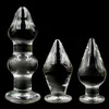 Dia 48mm tot 80mm Pyrex Crystal Glass Anale Plug Big Long Glas Butt Plug Penis Volwassen G-Spot Male Masturbator Dildo Gay Sex Toys Y191028