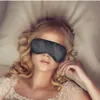 Black Eye Mask Polyester Sponge Shade Tupplur Täck Blindbindelse Mask för Sleeping Travel Soft Polyester Masks 4 Layer DHL6152016