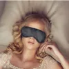 Black Eye Mask Polyester Sponge Shade Tupplur Täck Blindbindelse Mask för Sleeping Travel Soft Polyester Masks 4 Layer DHL1001723