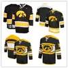 Dostosowane Iowa Hawkeyes NCAA Kolegium Koszulki męskie Niestandardowe Nazwa dowolnego numeru Dobrej jakości Hokej na lodzie Tanie Jersey S-4XL