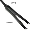 Geen merk Logo Road Bicycle Fork 3K 12K UD koolstofvezel fietsenfietsonderdelen frame vorken 700cc 28 60 mm C Brake224r