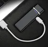 Najnowszy Czarny Różne wzory Ładowanie USB Lighter Portable Innowacyjny Projekt Sensory Sensory Przełącznik na Papieros Narzędzie DHL