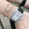 新しい27mmバレルタイプのlemelightサファイアガラスG0A39191女性のクォーツ腕時計ダイヤモンドベゼルホワイトダイヤル高品質ファッションレディースウォッチ