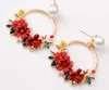 Ins flower earrings sweet soft clay pearl earrings Stylish jewelry female Multicolor factory price 20pair/lot