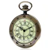 Antique Classique Sculpture Chiffre Romain Cas Quartz Analogique Montre De Poche Collier Chaîne pour Hommes Femmes reloj de bolsillo