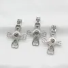 10pcs Silver Heart Cross Pearl Cage Pendant Lockets Perfume Essential Oil Diffuser Bead Cage Necklace Charms for Oyster Pearl