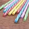 Cannucce di plastica riutilizzabili da 230 mm adatte cannucce colorate in plastica dura a strisce per 20 once 30 once tazza barattolo di vetro 200 pezzi