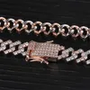 GUCY 10mm Miami Prong Set cadenas cubanas collar para hombres oro plata Hip Hop Iced Out pavimentado Bling CZ rapero collar joyería