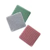 Square Heat Resistant Silicone Mat Drink Cup Coasters Non Slip Pot Holder Table Placemat Hanging Cup Pad Kitchen Accessories DBC BH3076