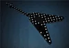 Red polka dot flying v bowtie inlay quality electric guitar Guitarra Guranteed Quality electric guitars guitarra4918011