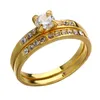 Diamond Cluster Anello Gold Moto Donne Donne Anelli Monili di moda Gioielli Fashion Will e Sandy Drop Ship 080425