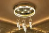 Lustre de restaurant moderne LED colonne de bulles lustre en cristal créatif salle à manger bar restaurant lumière lampe de table simple MYY