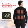 Electric Heating Clothes Heated Shirt Vest USB Heating Intelligent Plus Velvet Jacket Thermal Underwear Top for Women Men