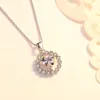 Gros- cercle coeur zircon pendentifs ronds collier créatif femmes collier design chorkers bijoux en cuivre cadeau colliers femme