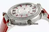GS 2019 Новые женские дизайнерские часы FM.800 Автоматическая сапфировая крышка с корпусом из алмазной стали с ремешком из телячьей кожи, прозрачный задний корпус Женские часы