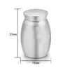 Liga de alumínio de cremação gravada em galinha Urnas Urna Ashes Aluminum Ligo Small Urns Urns for Human Pet Ashes 16x25mm27222224