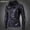 Men's Outerwear New Style Fashion Locomotive Leather Wear Leather Jacket Coat