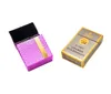 NY 20 PORTABLE MANUAL Flip-Open Cigarette Box med plasttryckt cigarettlåda