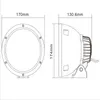 ECAHAYAKU 2x 7 Zoll 45W Scheinwerfer LED Fahrlicht 12V 24V Kanone rund Vision LED Arbeitslicht 4x4 Offroad Wrangler Rubicon JK CJ