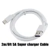 5A Super Snel Opladen USB Snel Snel Opladen 3FT 6FT Type C USB Data Sync Charger Kabel voor Samsung S8 S20 Note 10 LG Huawei Mate 30 Pro