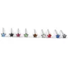 Star Piercing Nose Ring Stainless Steel Nose Ring Studs 24pcs/pack Colorful Rhinestone Piercing Body Jewelry Earrings