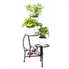 Wholesales Free shipping Fleur Plante en pot support en métal peint Support La peinture Forme Lame 3 Bloc plante stand