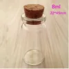 mini glass bottle with cork stopper 3ml 5ml 7ml 8ml 10ml 15ml 20ml glass jars world wide195n