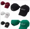 Оптовые 5 цветов Новые Creator Golf Hat Golf Letter Вышитая бейсбольная шапка Регулируемая бейсбольная шляпа Golf Ball Caps 50 ПК