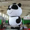 Modèle animal de mascotte de bande dessinée du ballon 6m de panda gonflable géant mignon pour la décoration de parc