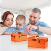 Useless Box Turns Itself Off in Wooden Storage Box Alone Machine Fully Assembled in Box Gifts for Adults and Children