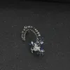 Vente en gros - Oiseau Femmes Strass Cristal Boucles D'oreilles Oreille Poignets Clip sur Boucle D'oreille Pendientes Earcuff Oreille Manchette Non-perçant Boucles D'oreilles Bijoux