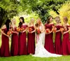 Косинка русалка дешевые платья подружки невесты от плеча кружев