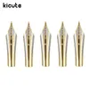 Kicute 5 шт. / Упаковка Ираурита Футайн Pen Nib Золотой 0.5 мм Средний NiB Замена Nib Business Fountain Pen