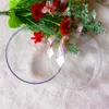 Dekoracje świąteczne Ogrywalne przezroczyste plastikowe bombki bombki 4 cm do 14 cm choinki ornament party festiwalu jasne kulki
