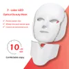 Newest Led Light Facial Masks Face Whitening Machine PDT Beauty Therapy 7 colors Red LED Mask with Neck