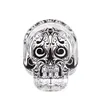 Toppuff Premium Handgjorda Skull Glas Ashtray Tre Cigarett Ashhållare 62mm Cigarett Ashtray Rökning Dag av den döda glas cigarr Ashtray