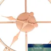 Metal Rose Gold Copper Roman Openwork Silent Wall Clock Hem Inredning Vardagsrum Enkel design