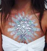 Peito Decoração Cristal Diamante tatuagem broca pasta de resina face da vara Perfurar Festival de Música Rhinestone Stickers